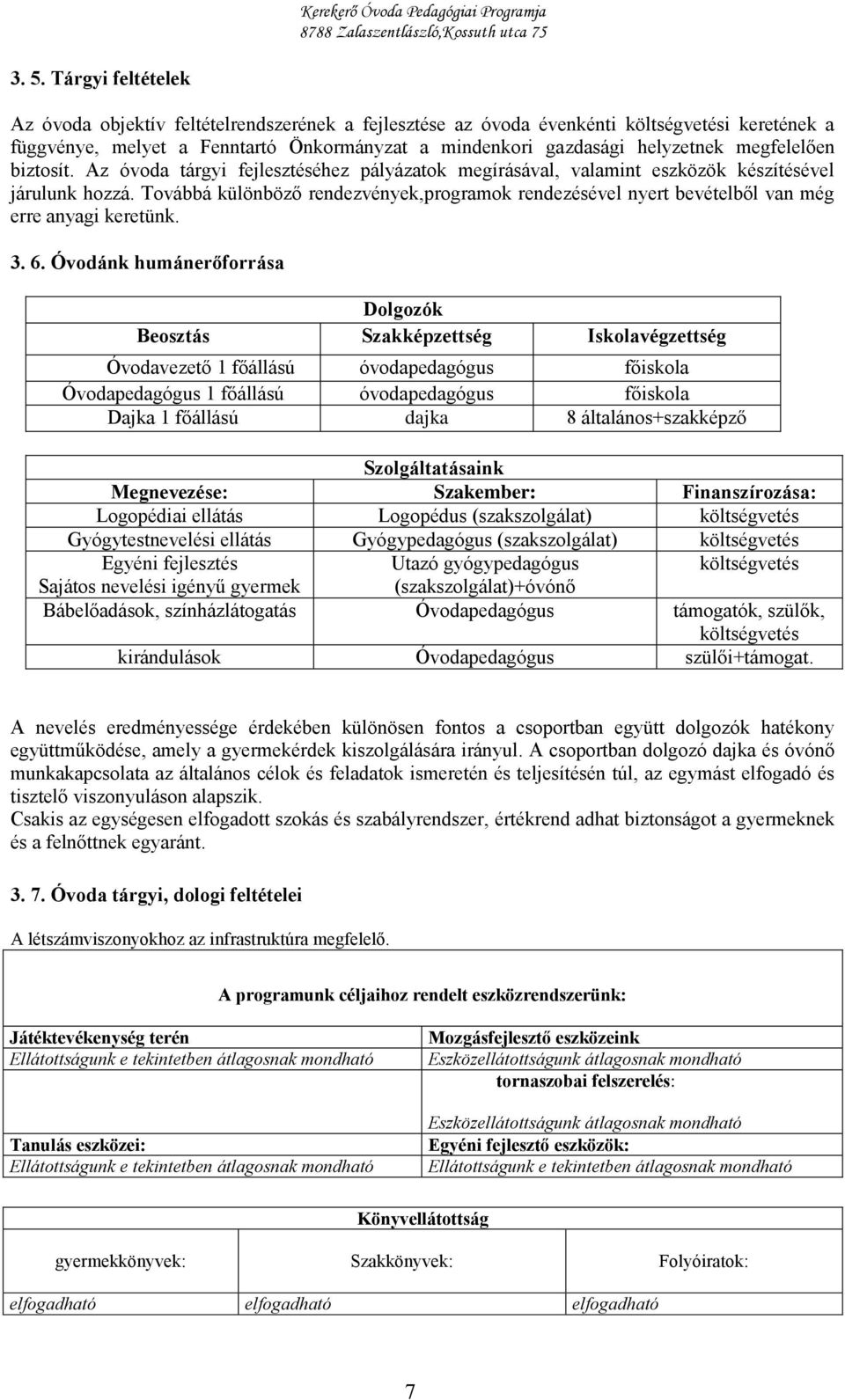 Továbbá különböző rendezvények,programok rendezésével nyert bevételből van még erre anyagi keretünk. 3. 6.