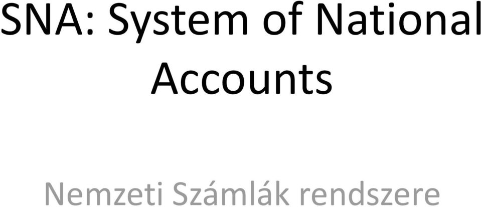 Accounts