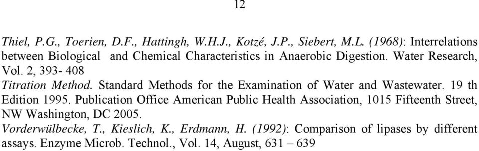 2, 393-408 Titration Method. Standard Methods for the Examination of Water and Wastewater. 19 th Edition 1995.