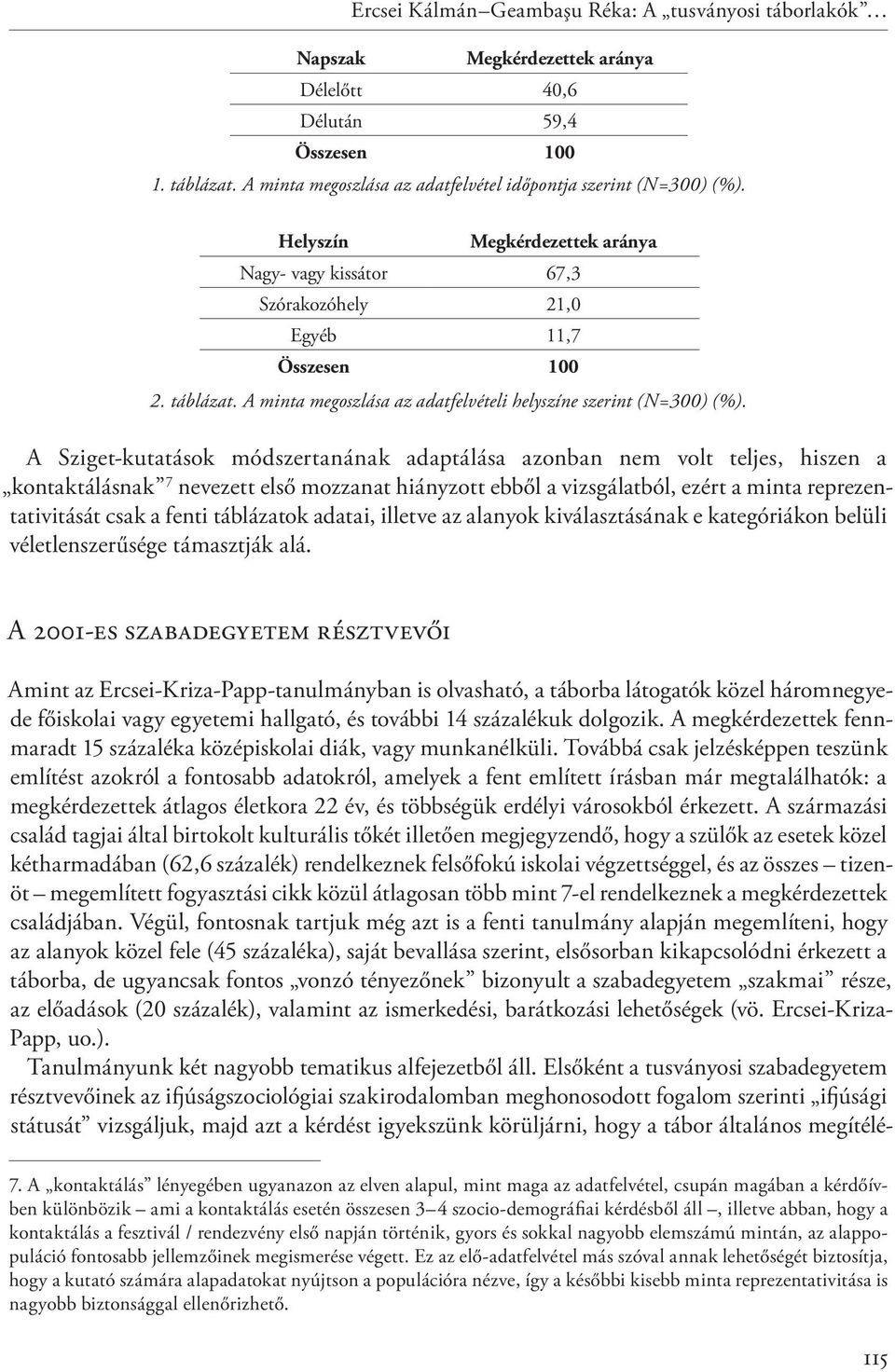 A minta megoszlása az adatfelvételi helyszíne szerint (N=300) (%).