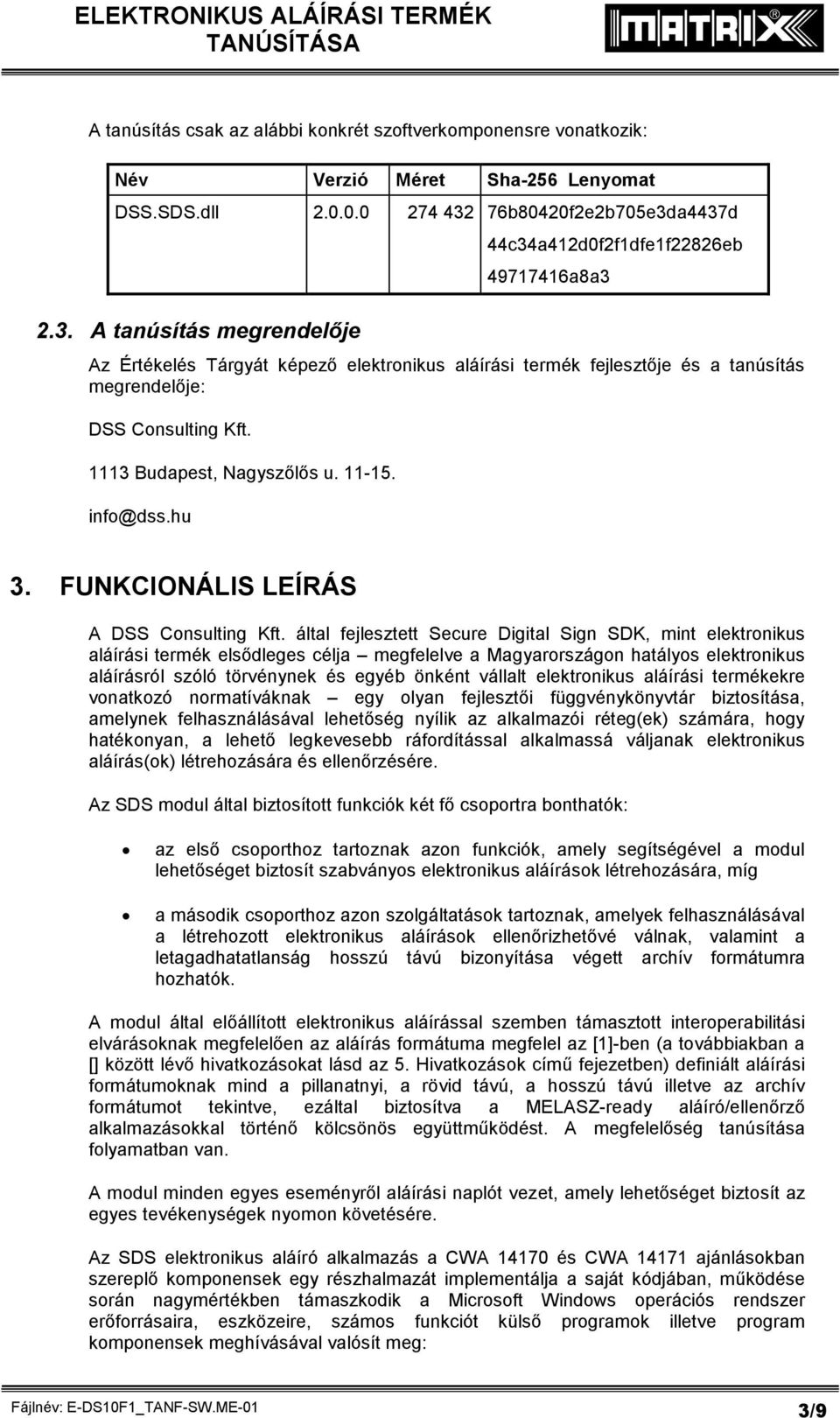 FELÜLVIZSGÁLATI JEGYZŐKÖNYV (E-DS10F1_TANF-SW) MELLÉKLETE - PDF Ingyenes  letöltés