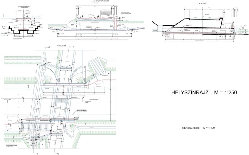 HOSSZMETSZET (hídtengelyben) :, 9,00 6, 9 cm aszfaltburkolat ( réteg ű) - cm védőbeton 0,,9 66 +6, +,00 0,00 0 rabic háló 00 javított háttöltés 00 00 0,,9 psz 06, 0, 00 0, 0, ~0, 00 00 00 0, ~0,9 0 6