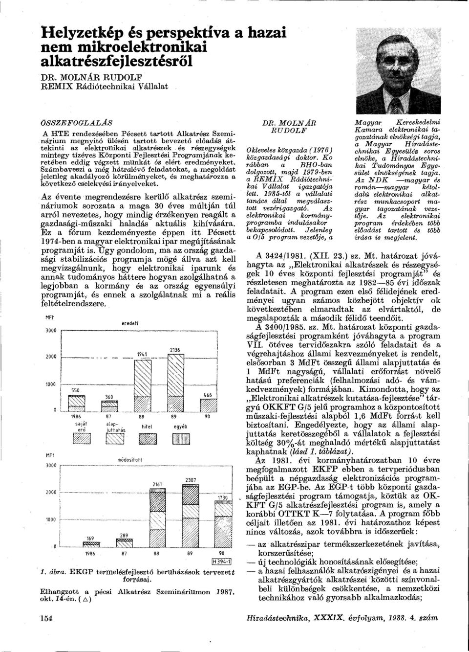 részegységek mintegy tízéves Központi Fejlesztési Programjának keretében eddig végzett munkát ós elért eredményeket.