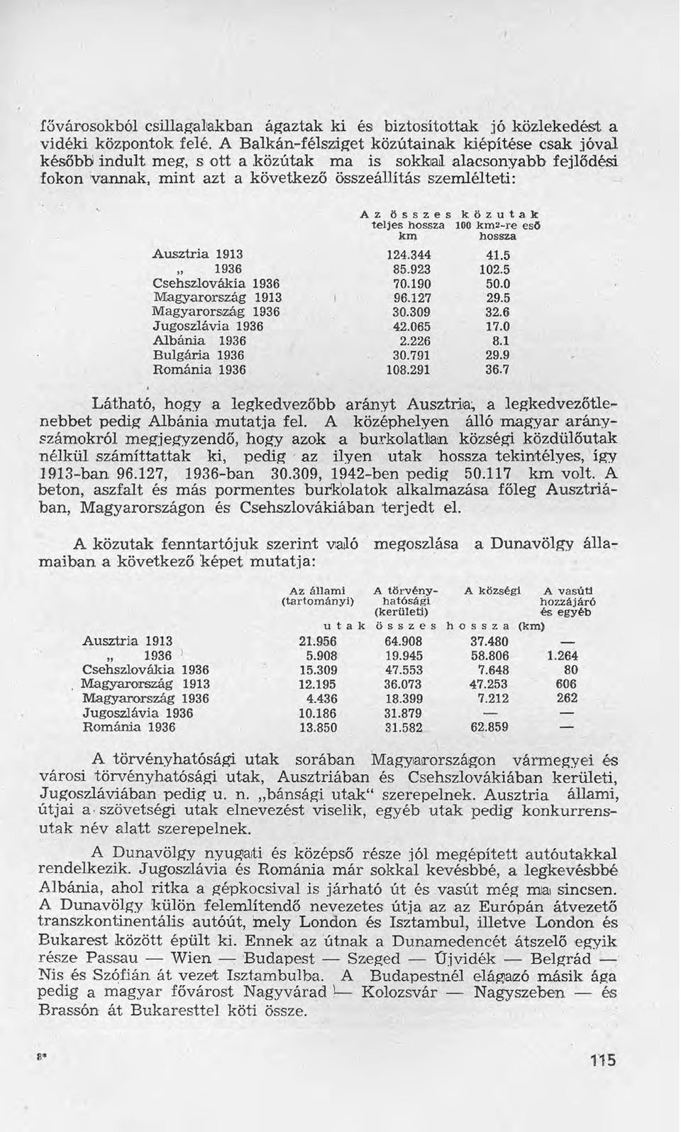 teljes hossza 100kma-re eső km hossza 124.344 41.5 85.923 102.5 70.190 50.0 96.127 29.5 30.309 32.6 42.065 17.0 2.226 8.1 30.791 29.9 108.291 36.