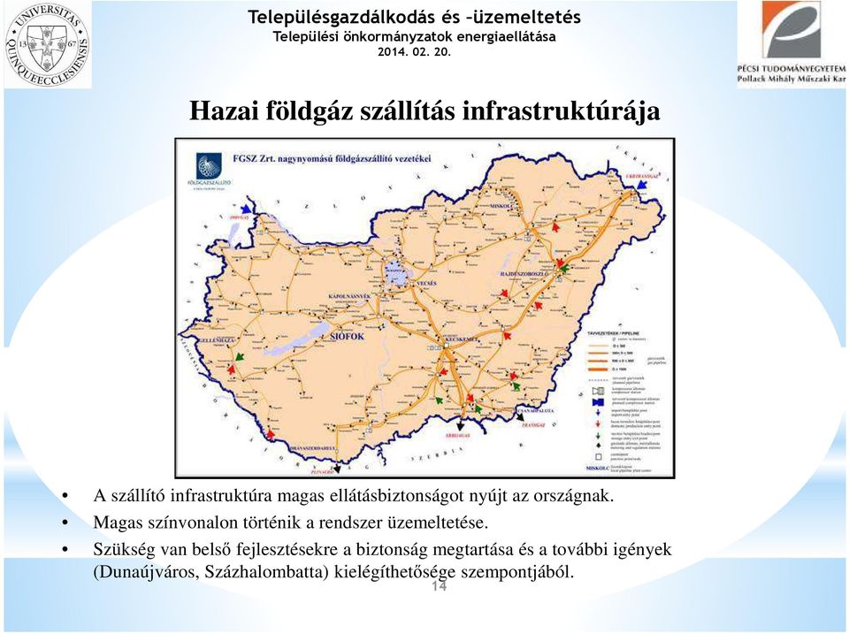 Magas színvonalon történik a rendszer üzemeltetése.