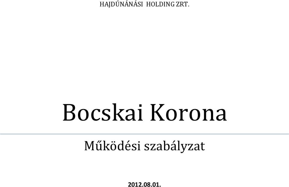 Bocskai Korona