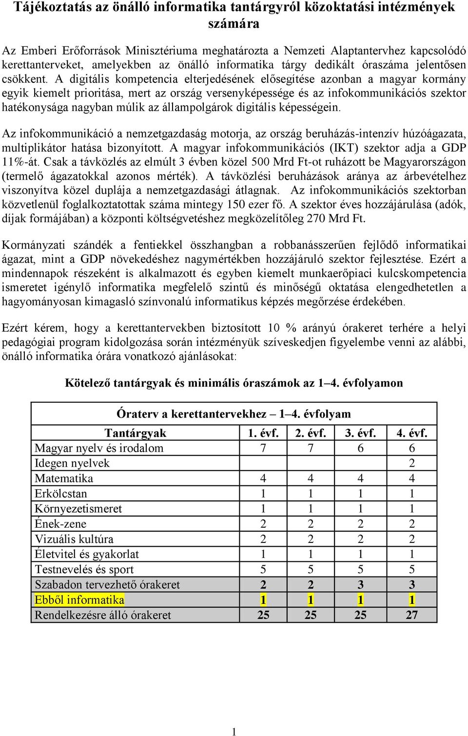 A digitális kompetencia elterjedésének elősegítése azonban a magyar kormány egyik kiemelt prioritása, mert az ország versenyképessége és az infokommunikációs szektor hatékonysága nagyban múlik az