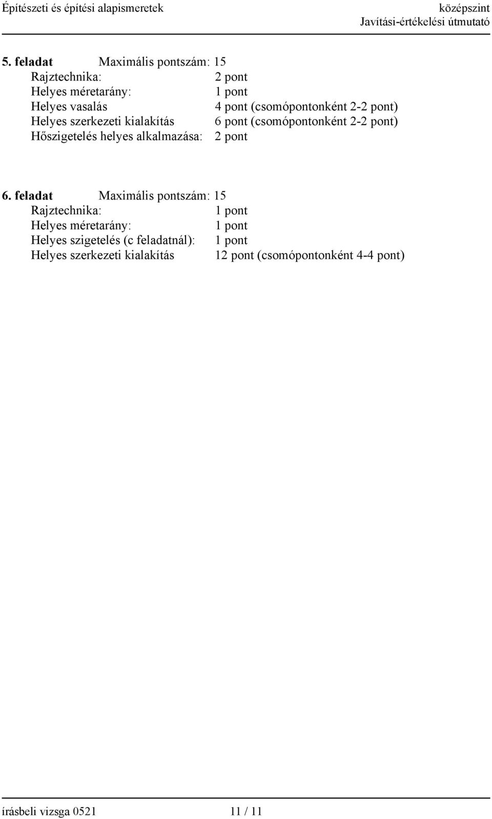 alkalmazása: 2 pont 6.