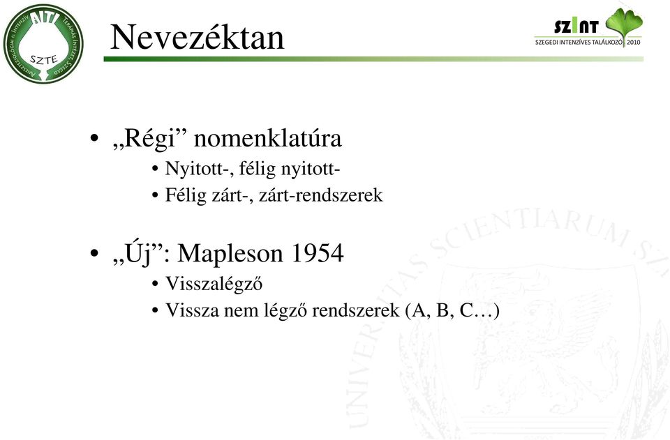 zárt-rendszerek Új : Mapleson 1954