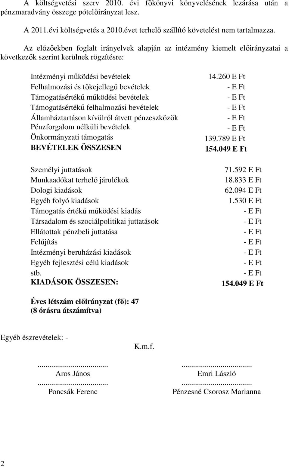 Támogatásértékő mőködési bevételek Támogatásértékő felhalmozási bevételek Államháztartáson kívülrıl átvett pénzeszközök Pénzforgalom nélküli bevételek Önkormányzati támogatás BEVÉTELEK ÖSSZESEN