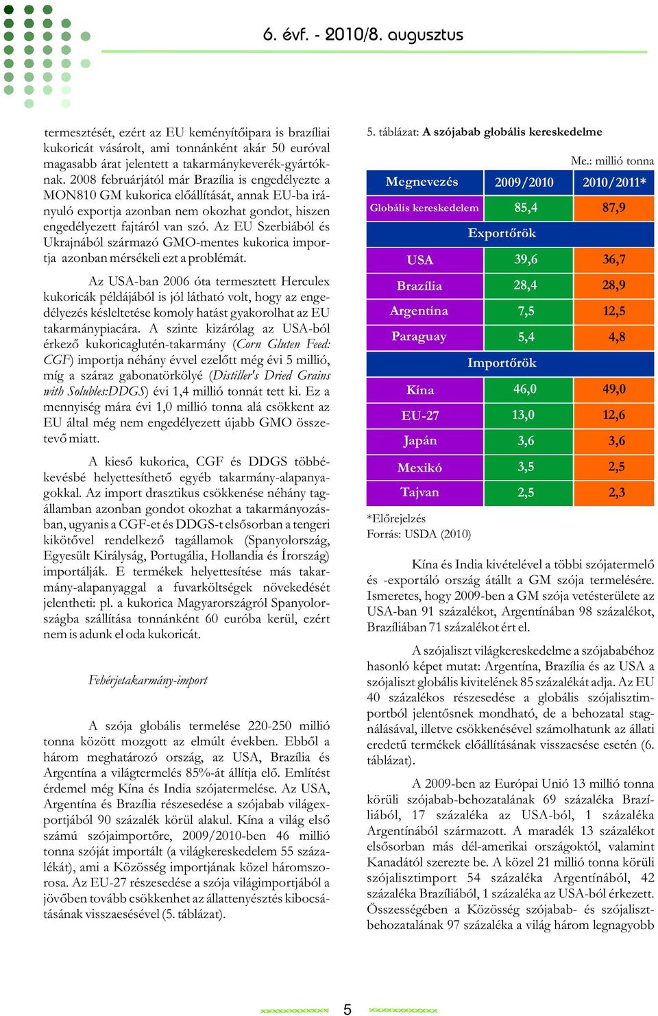 Az EU Szerbiából és Ukrajnából származó GMO-mentes kukorica importja azonban mérsékeli ezt a problémát.