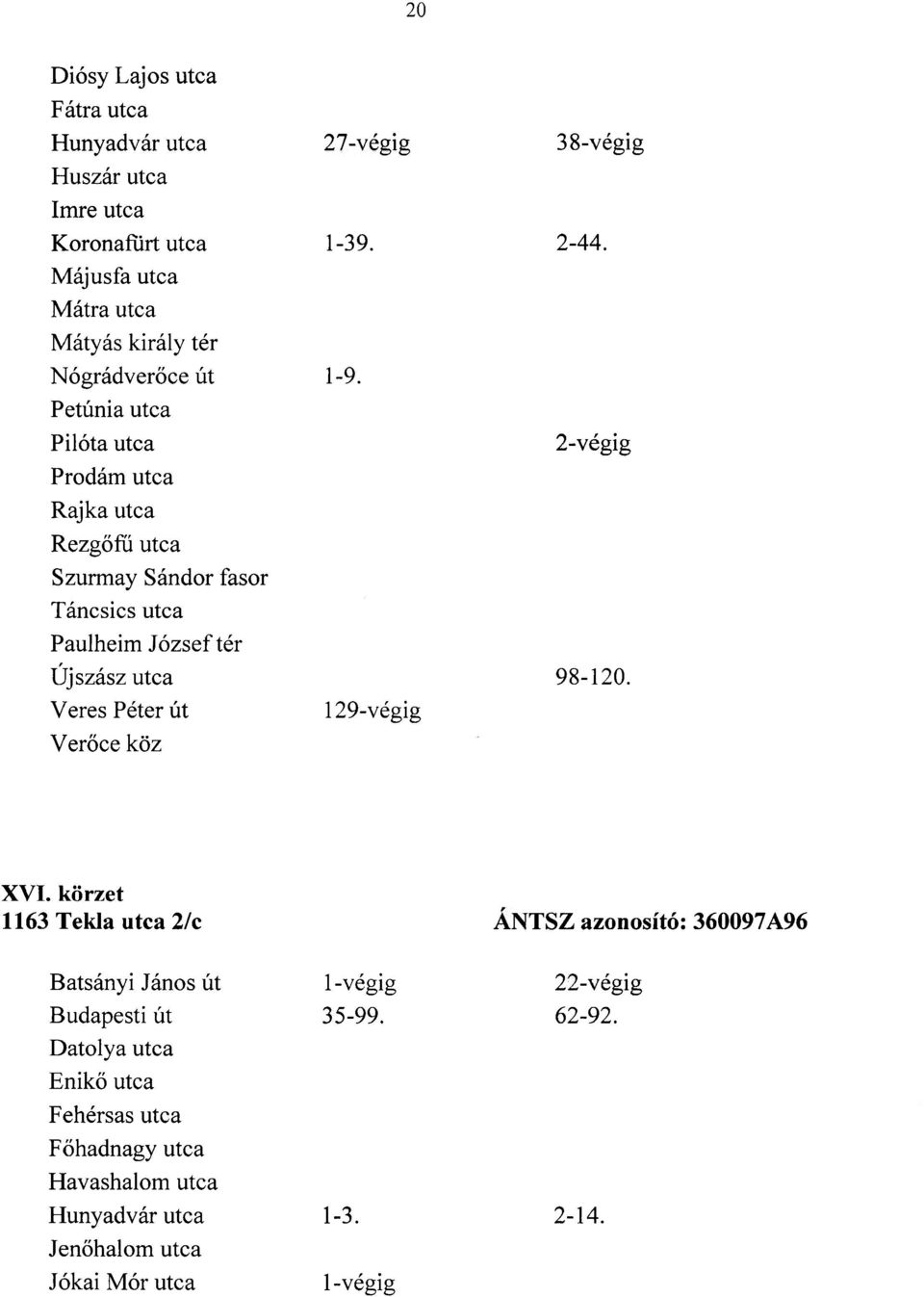 2-végig Prodám utca Rajka utca Rezgőfü utca Szurmay Sándor fasor Táncsics utca Paulheim József tér Újszászutca 98-120.