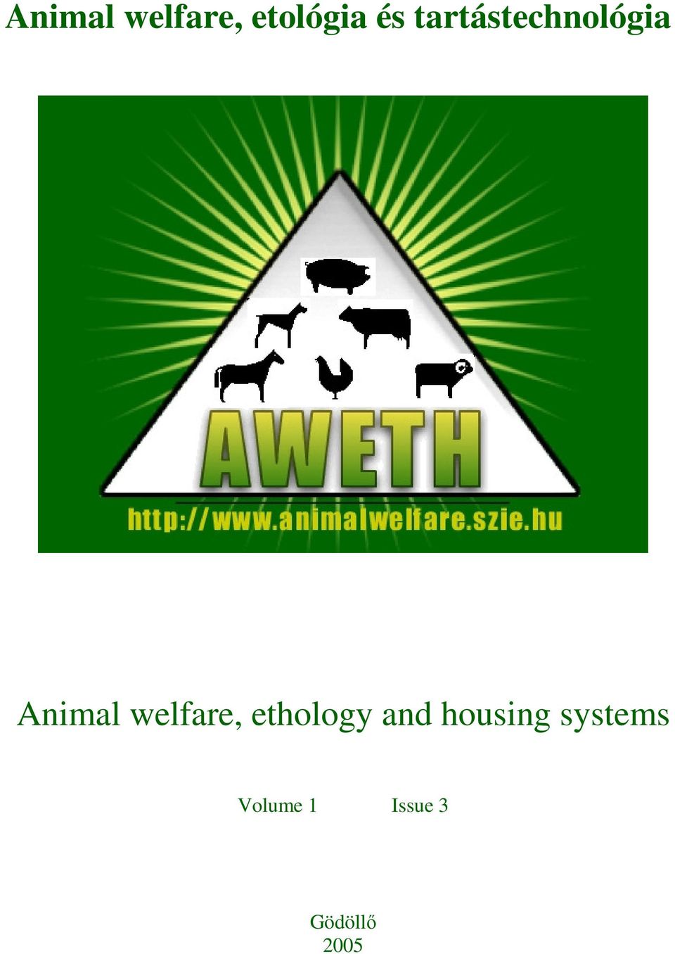 welfare, ethology and housing