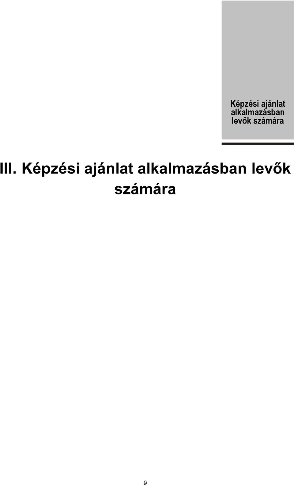 számára III.
