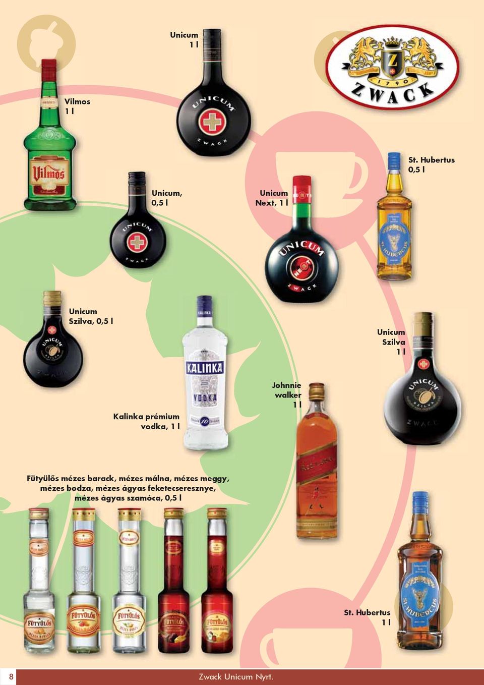 Szilva 1 l Kalinka prémium vodka, 1 l Johnnie walker 1 l Fütyülôs mézes