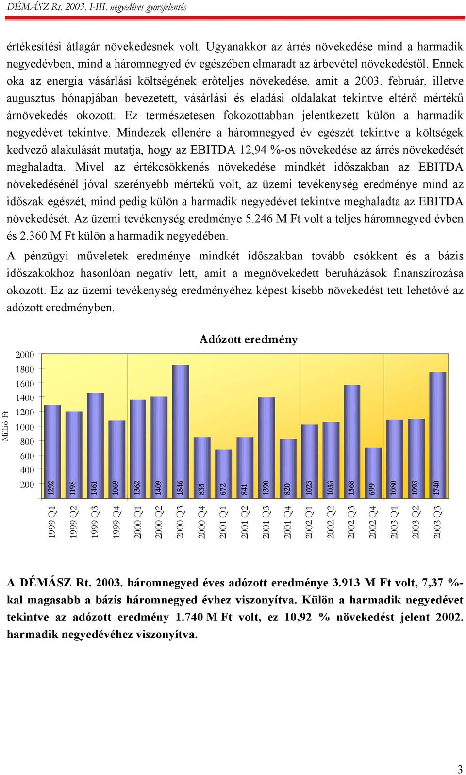 február, illetve augusztus hónapjában bevezetett, vásárlási és eladási oldalakat tekintve eltérő mértékű árnövekedés okozott.