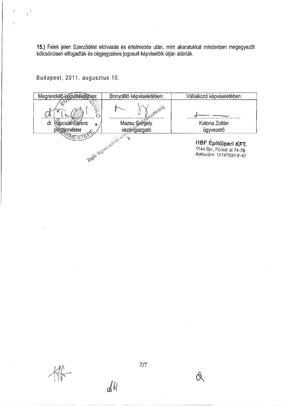 Megrendelőy^pví éleje^)eji: 3X '<tf,-x { Q' >J O dr, Rapcsa&F^renc * pbmrméster «.