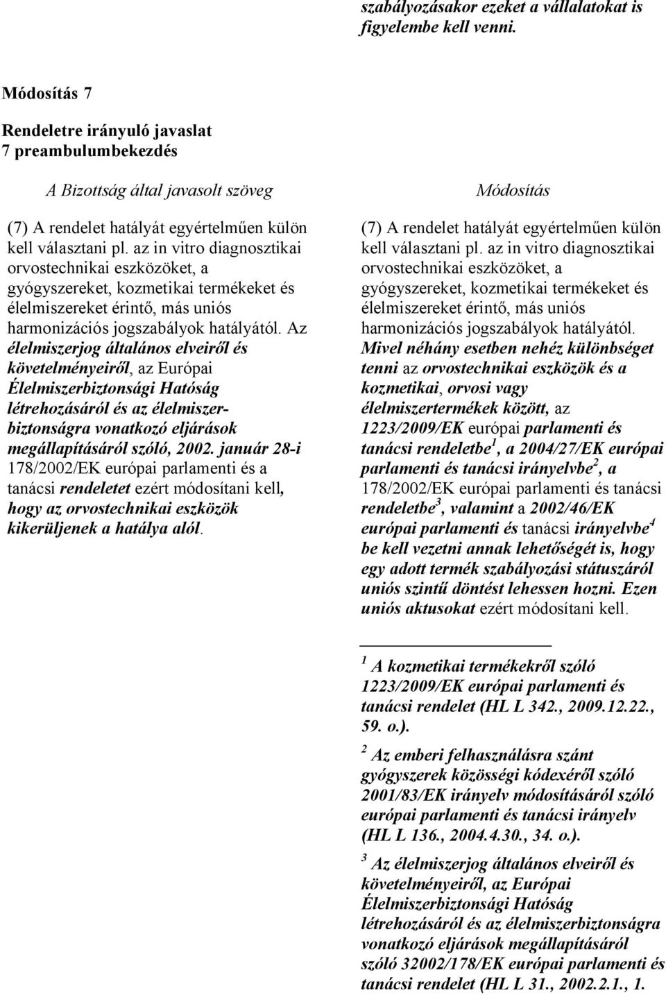 Az élelmiszerjog általános elveiről és követelményeiről, az Európai Élelmiszerbiztonsági Hatóság létrehozásáról és az élelmiszerbiztonságra vonatkozó eljárások megállapításáról szóló, 2002.