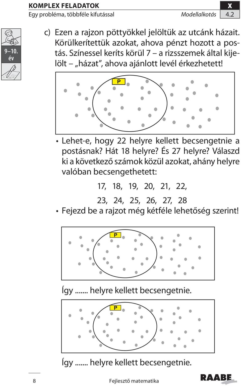 Lehet-e, hogy 22 helyre kellett becsengetnie a postásnak? Hát 18 helyre? És 27 helyre?