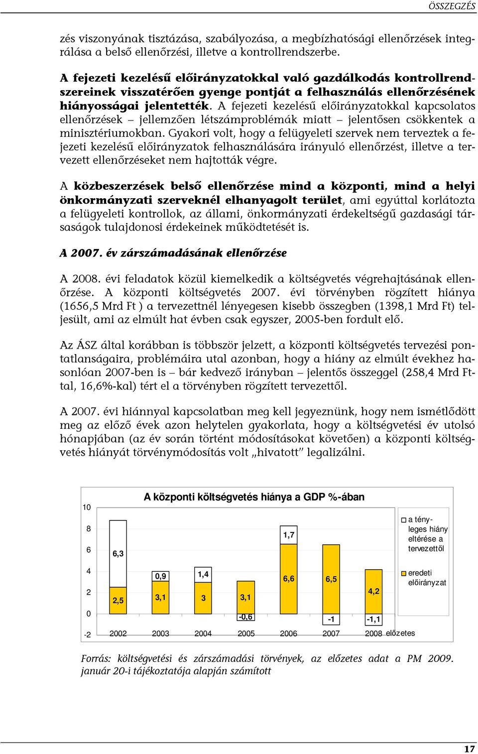 A fejezeti kezelésű előirányzatokkal kapcsolatos ellenőrzések jellemzően létszámproblémák miatt jelentősen csökkentek a minisztériumokban.