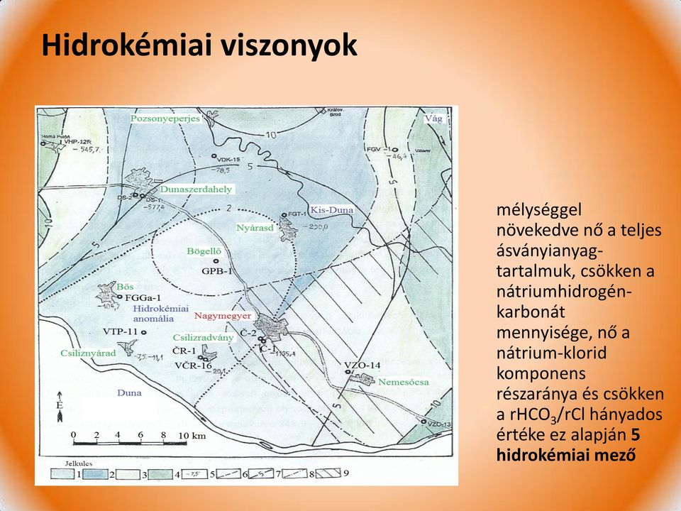 mennyisége, nő a nátrium-klorid komponens részaránya és