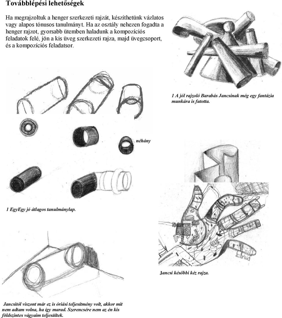 feladatsor. 1 A jól rajzoló Barabás Jancsinak még egy fantázia munkára is futotta. Csomor Gabitól, ötödikes munkái alapján többet vártam volna, néhány óra múlva magára is talált.