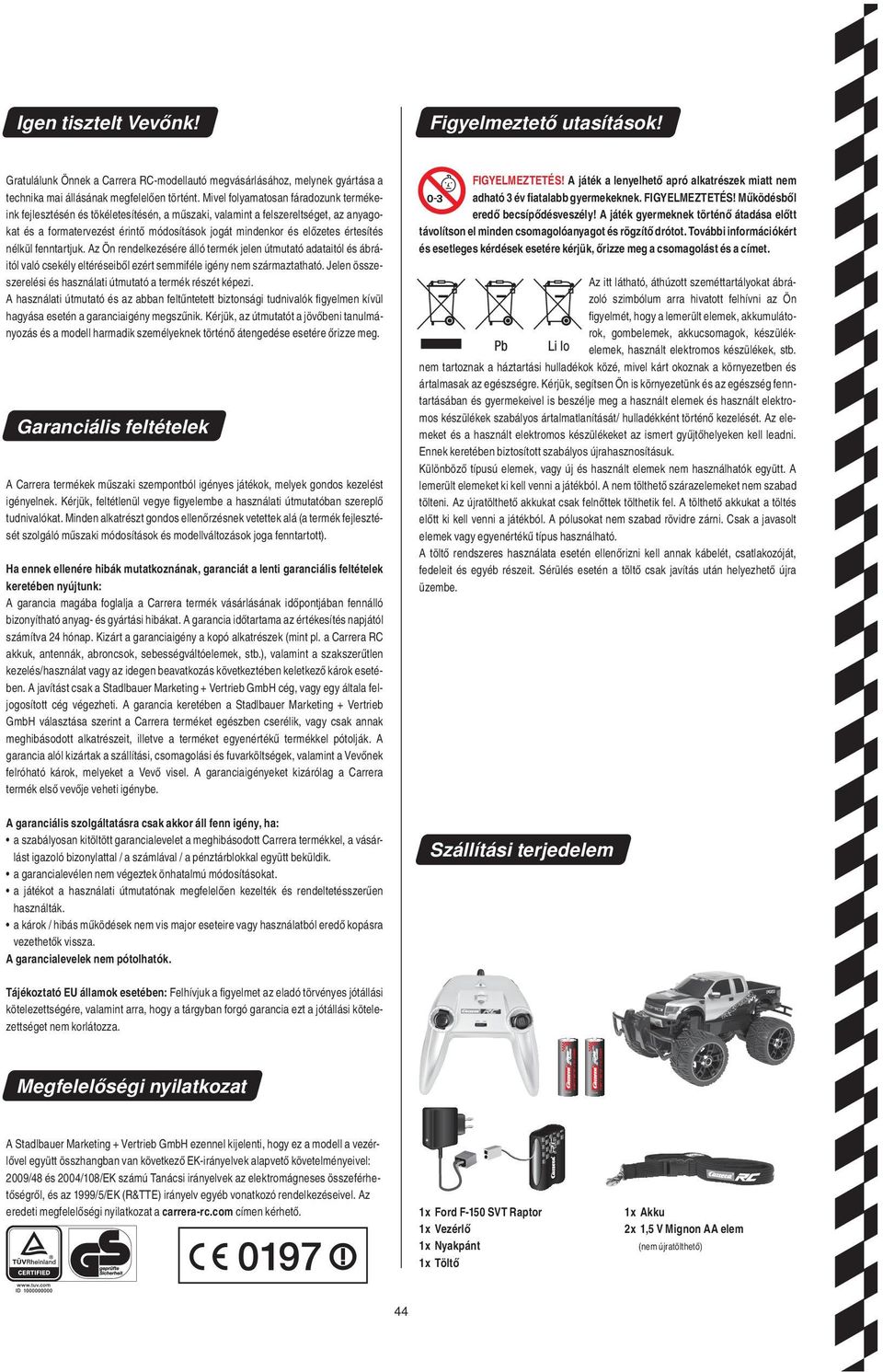 SVT Raptor. Ford F-150. Szerelési és használati utasítás # # Made in China,  Huizhou. - PDF Ingyenes letöltés