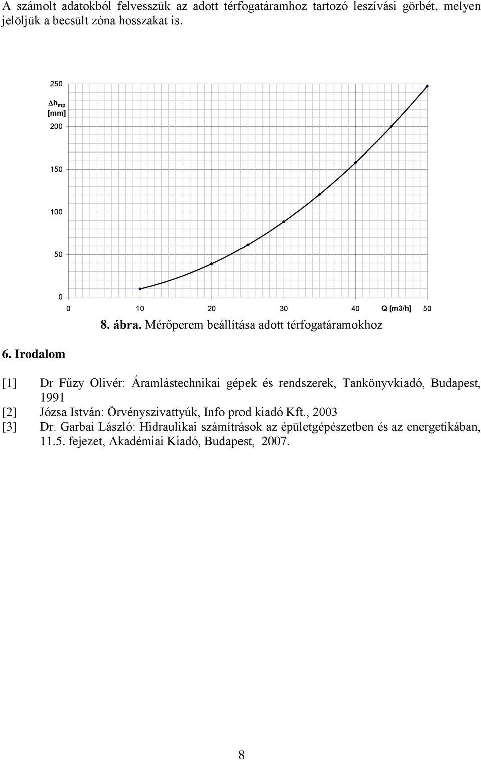 Irodalom [1] Dr Fűzy Olivér: Áramlástechnikai gépek és rendszerek, Tankönyvkiadó, Budapest, 1991 [] Józsa István: