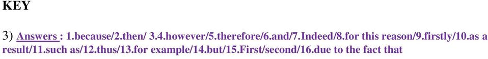 firstly/10.as a result/11.such as/12.thus/13.