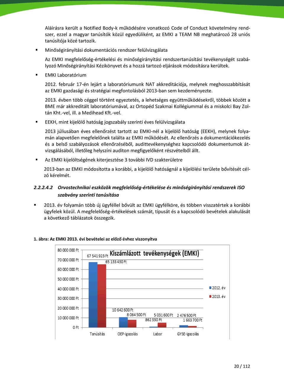 Minőségirányítási dokumentációs rendszer felülvizsgálata Az EMKI megfelelőség-értékelési és minőségirányítási rendszertanúsítási tevékenységét szabályozó Minőségirányítási Kézikönyvet és a hozzá