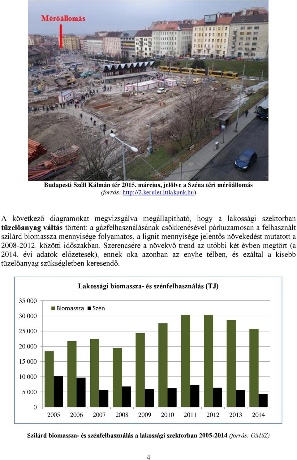 mennyisége folyamatos, a lignit mennyisége jelentős növekedést mutatott a 2008-2012. közötti időszakban. Szerencsére a növekvő trend az utóbbi két évben megtört (a 2014.