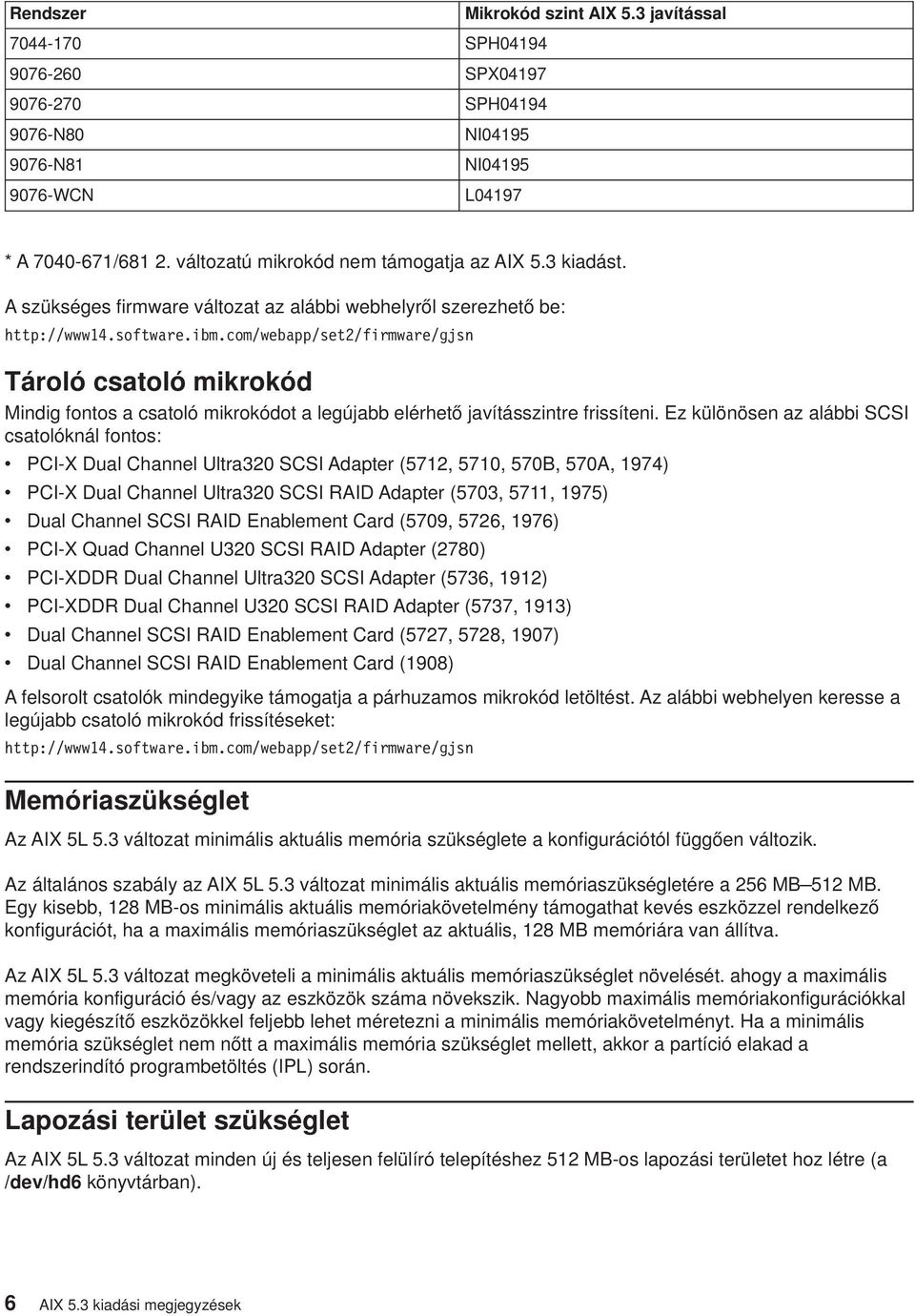 com/webapp/set2/firmware/gjsn Tároló csatoló mikrokód Mindig fontos a csatoló mikrokódot a legújabb elérhető javításszintre frissíteni.