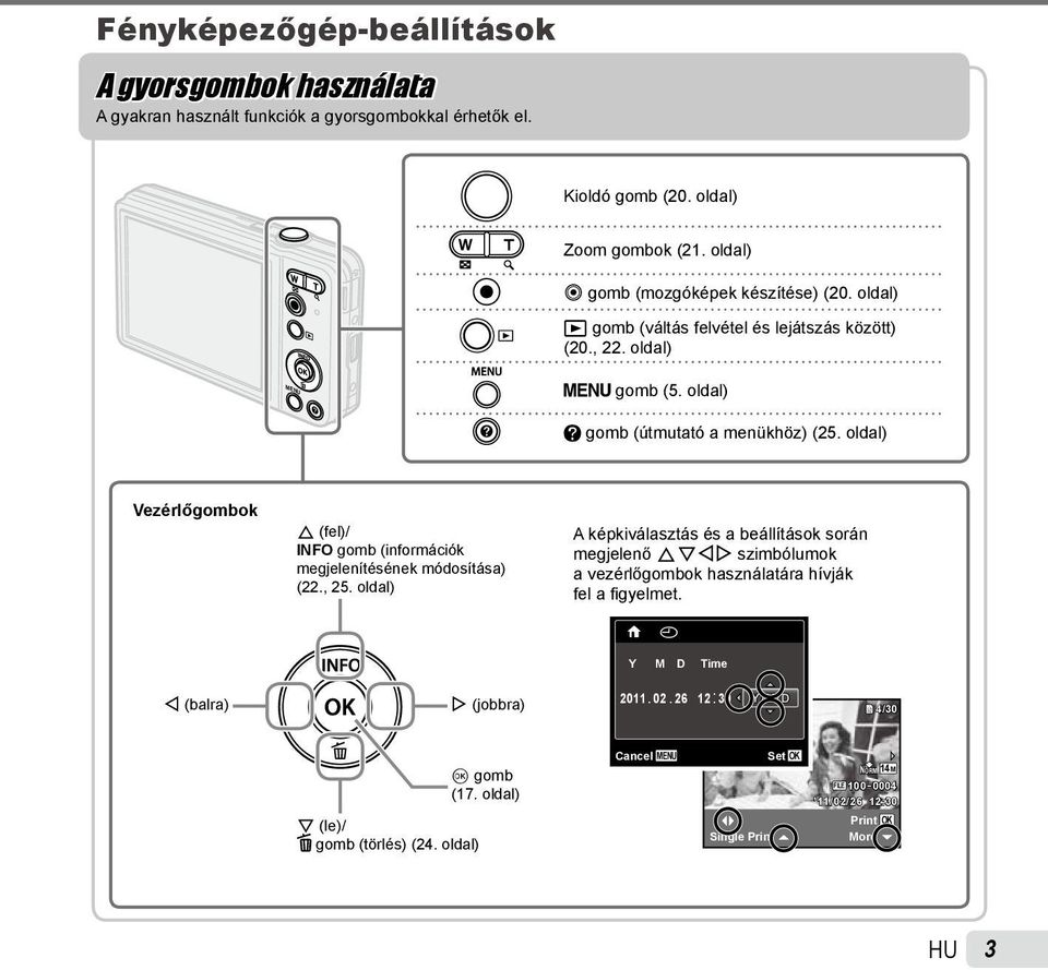 Kezelési útmutató DIGITÁLIS FÉNYKÉPEZŐGÉP - PDF Ingyenes letöltés