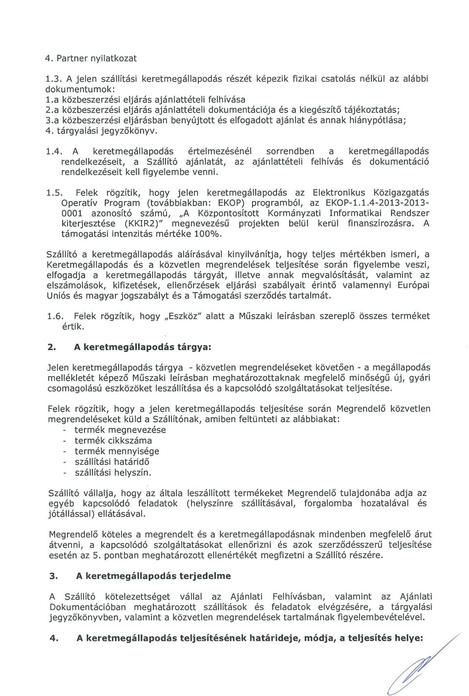 tárgyalási jegyzőkönyv. 1.4.
