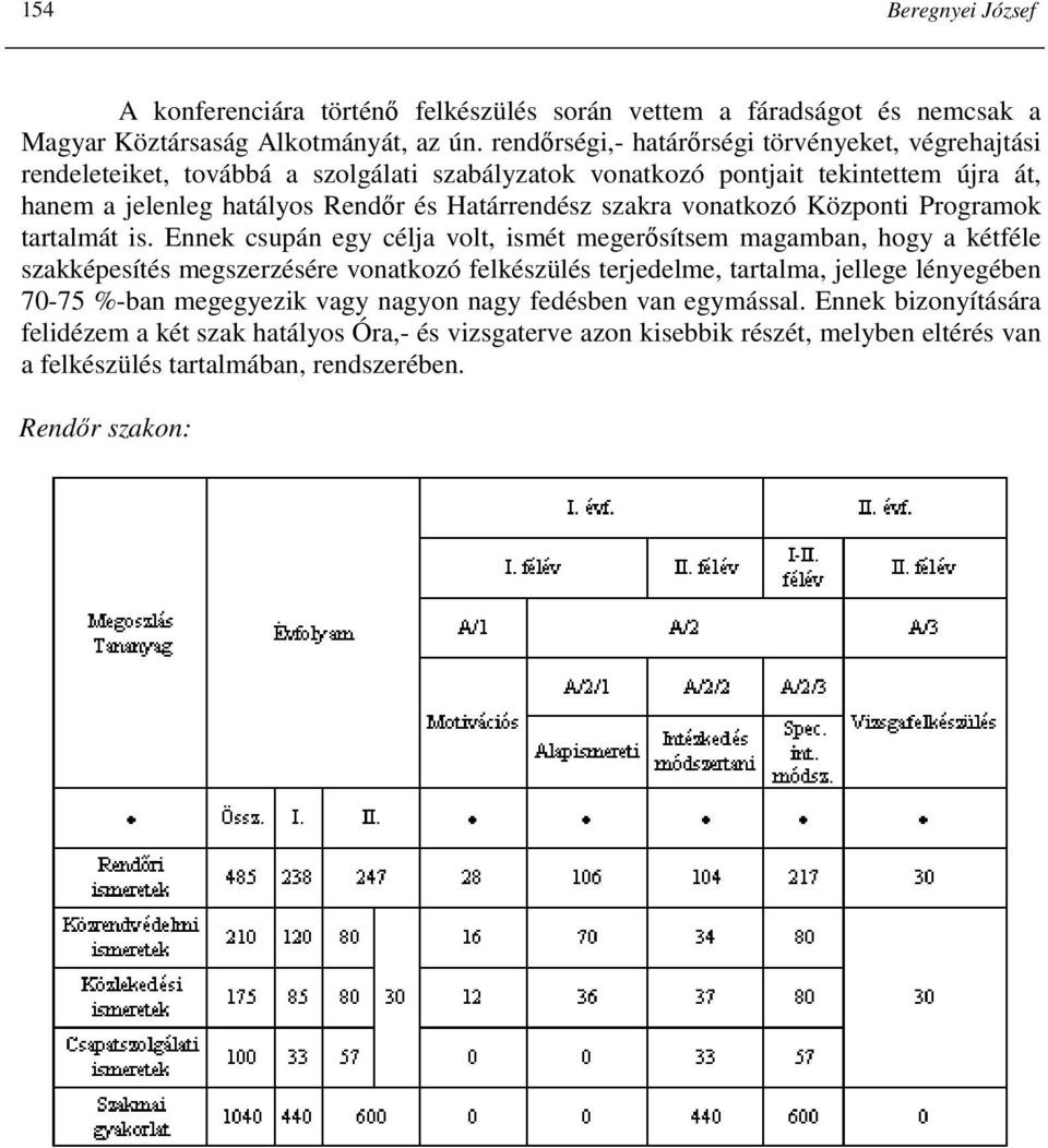 szakra vonatkozó Központi Programok tartalmát is.