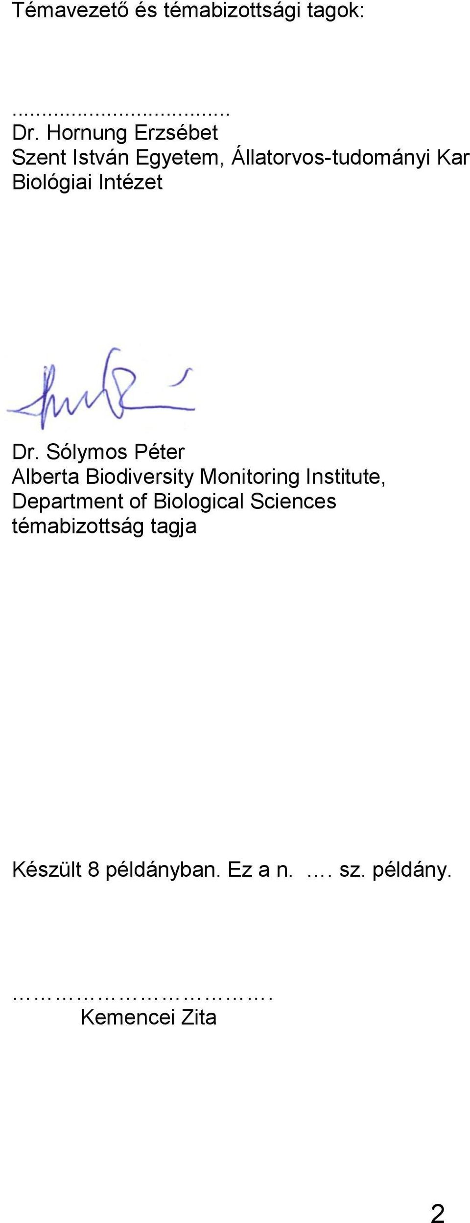 Intézet Dr.