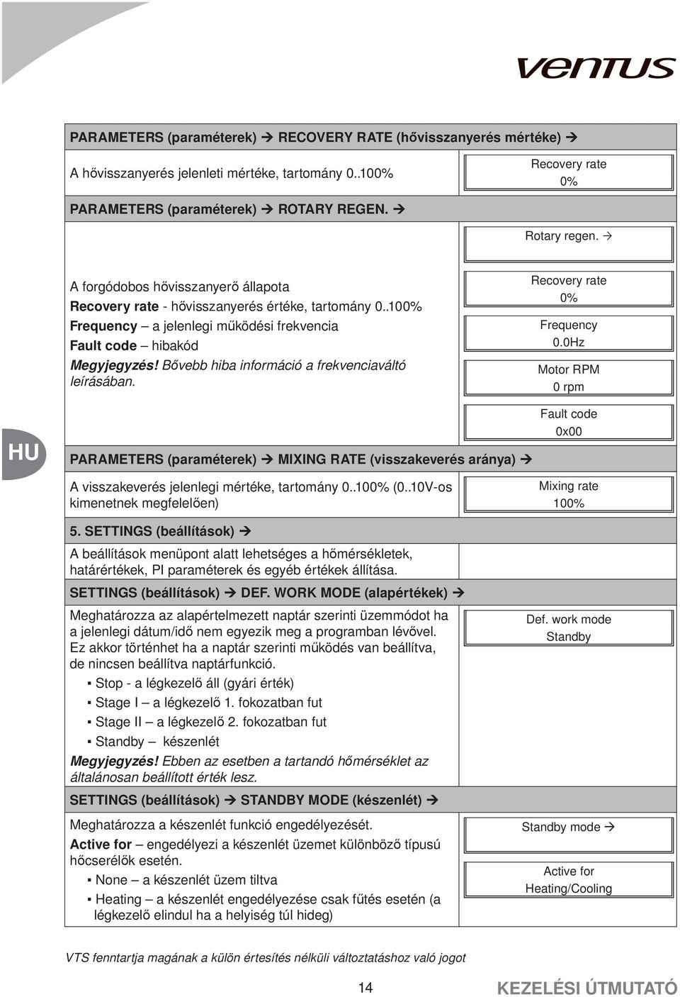 Bővebb hiba információ a frekvenciaváltó leírásában. Recovery rate 0% Frequency 0.