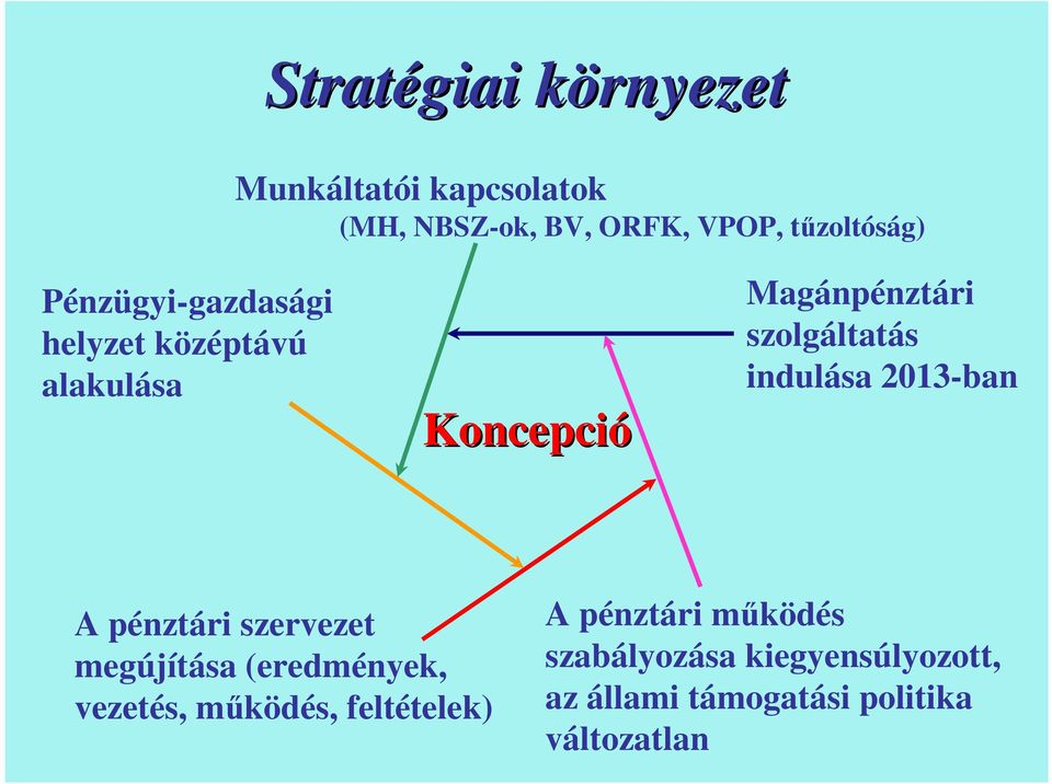 indulása 2013-ban A pénztári szervezet megújítása (eredmények, vezetés, működés,
