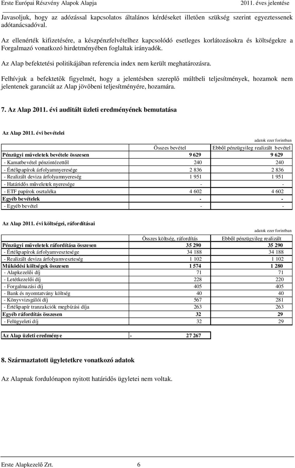 Az Alap befektetési politikájában referencia index nem került meghatározásra.