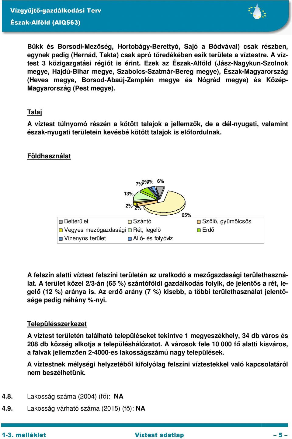 (Pest megye). Talaj A víztest túlnyomó részén a kötött talajok a jellemzők, de a dél-nyugati, valamint észak-nyugati területein kevésbé kötött talajok is előfordulnak.