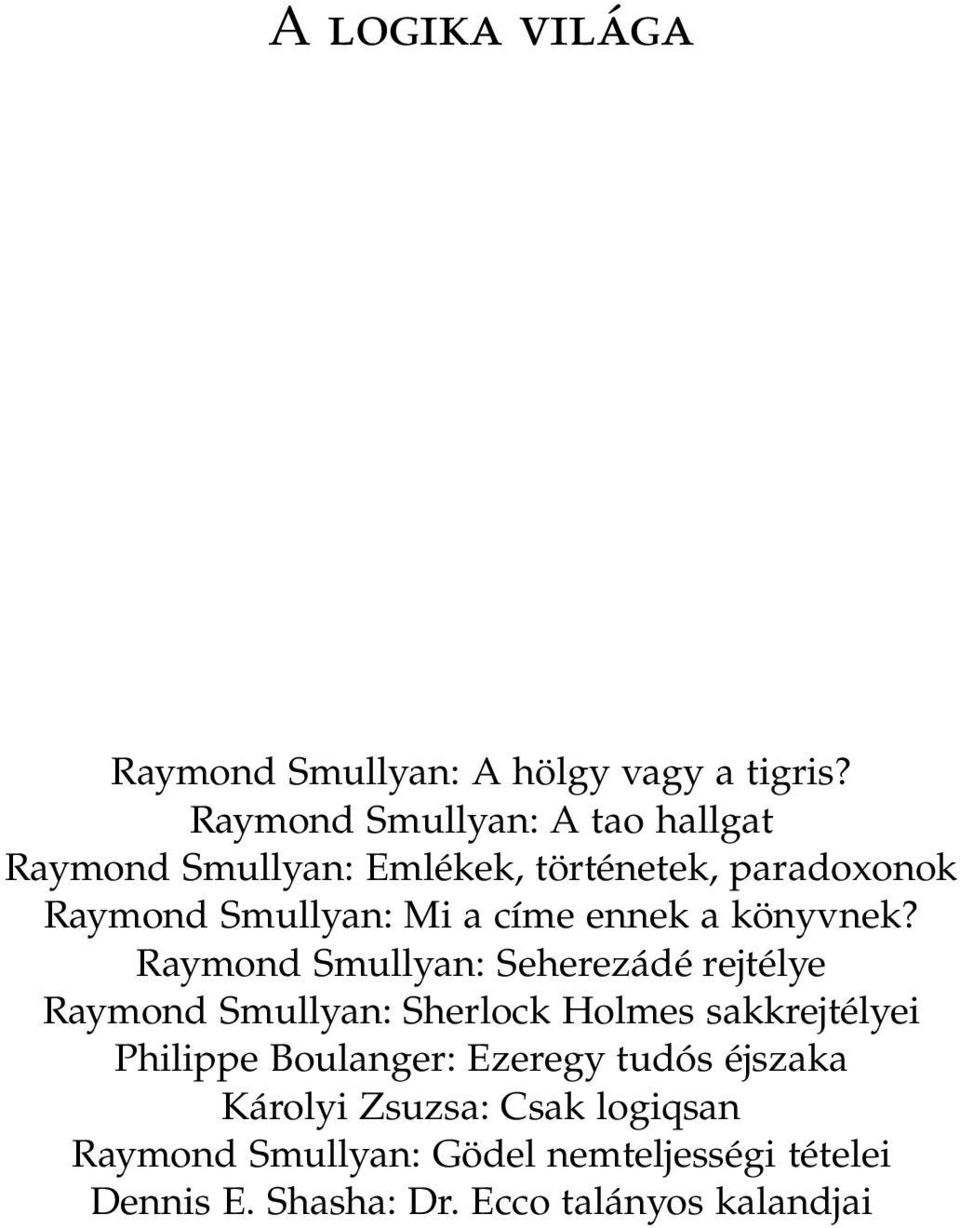 címe ennek a könyvnek?