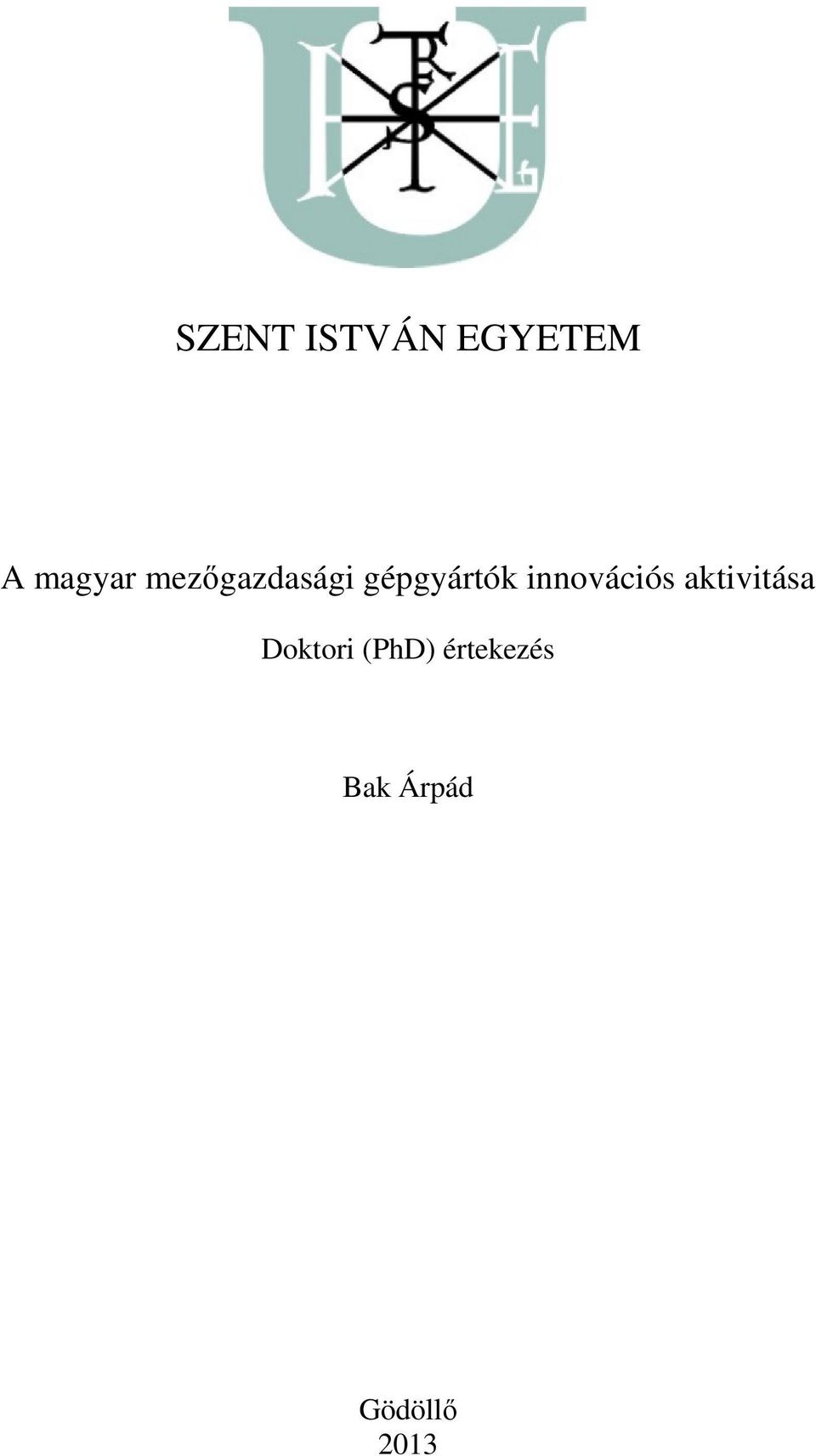 SZENT ISTVÁN EGYETEM - PDF Free Download