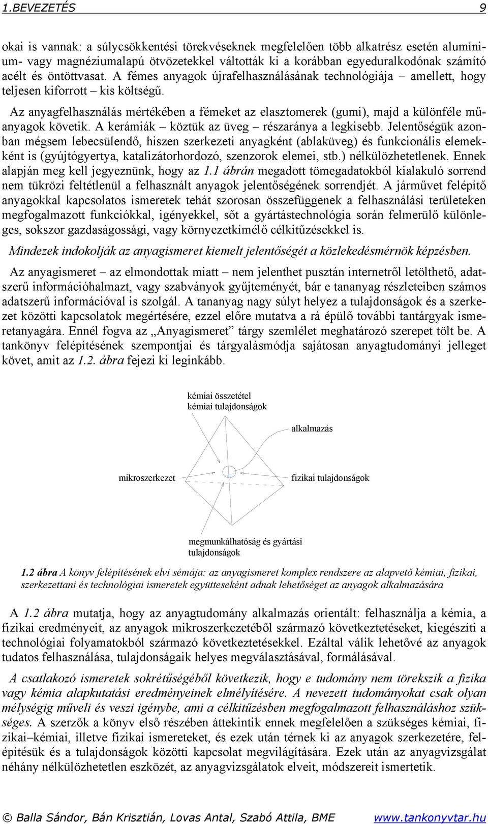 Az anyagfelhasználás mértékében a fémeket az elasztomerek (gumi), majd a különféle műanyagok követik. A kerámiák köztük az üveg részaránya a legkisebb.