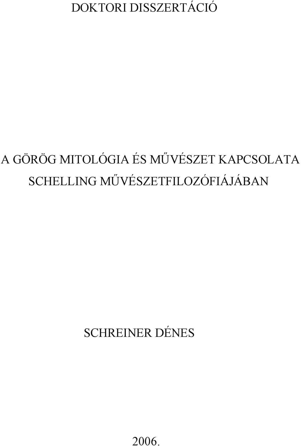 KAPCSOLATA SCHELLING