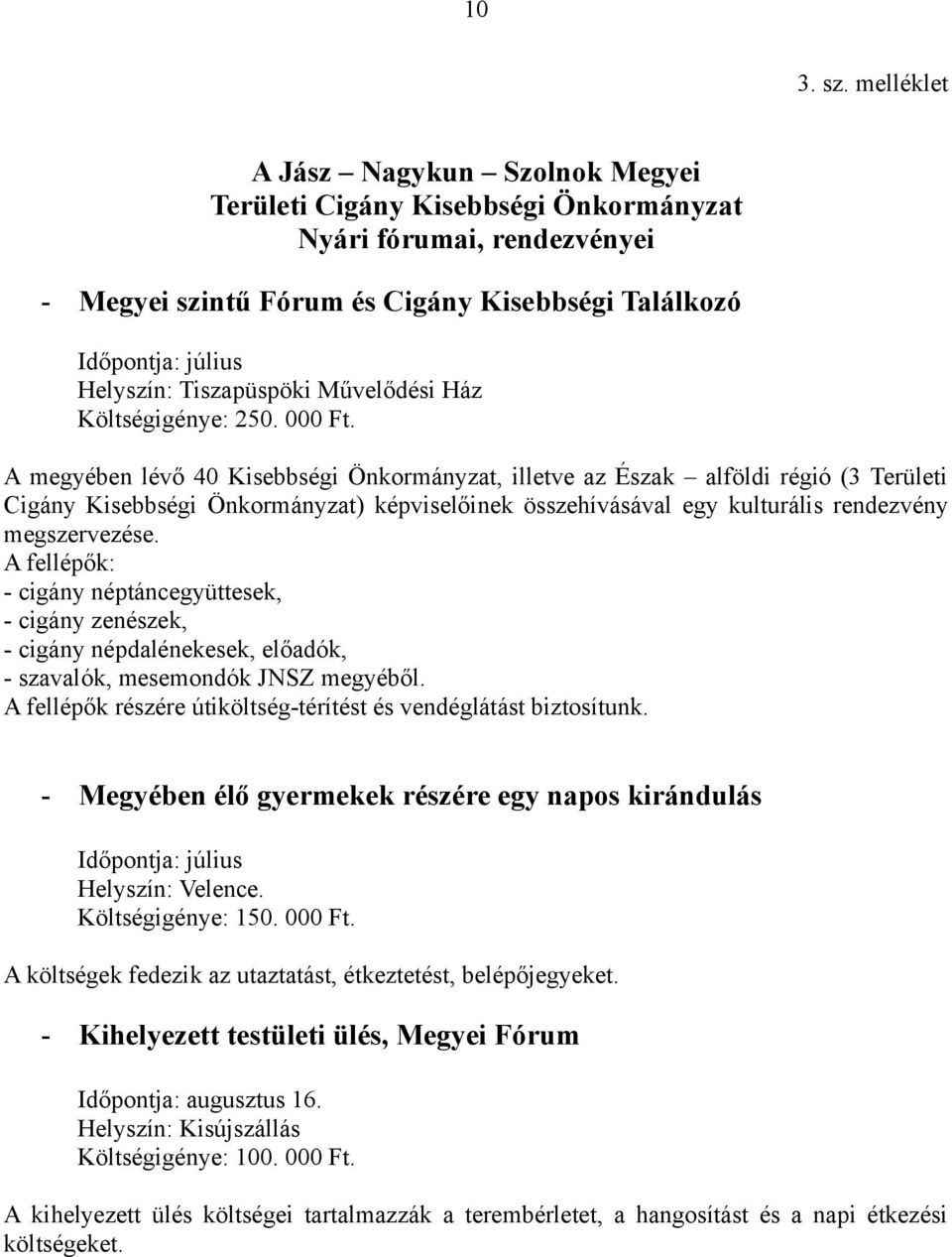 Tiszapüspöki Művelődési Ház Költségigénye: 250. 000 Ft.