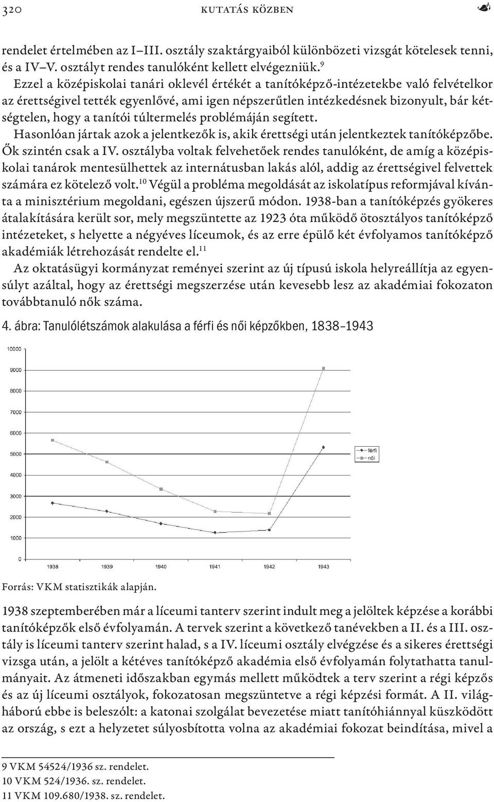 tanítói túltermelés problémáján segített. Hasonlóan jártak azok a jelentkezők is, akik érettségi után jelentkeztek tanítóképzőbe. Ők szintén csak a IV.