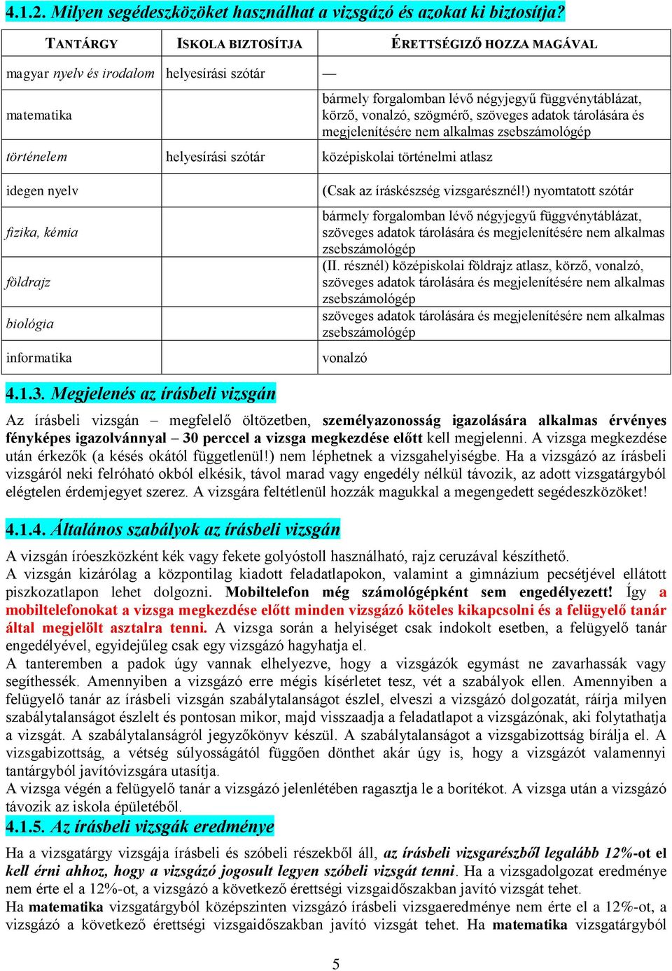 adatok tárolására és megjelenítésére nem alkalmas zsebszámológép történelem helyesírási szótár középiskolai történelmi atlasz idegen nyelv fizika, kémia földrajz biológia informatika (Csak az