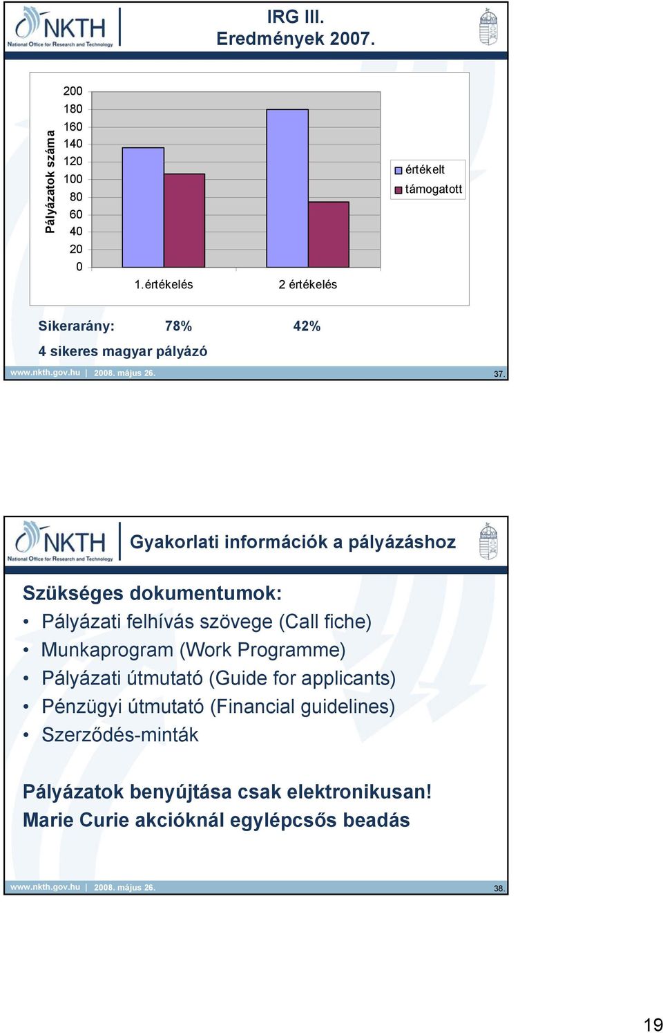 Gyakorlati információk a pályázáshoz Szükséges dokumentumok: Pályázati felhívás szövege (Call fiche) Munkaprogram (Work