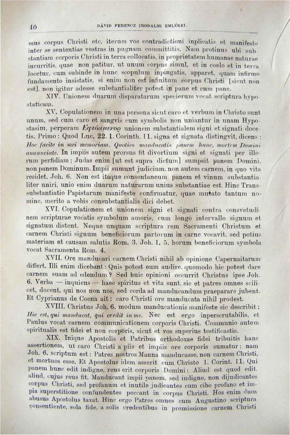 cum suhinc1 e in hunc scopujnm inpingutis. ;"ppal'et, quam infinl1q / fundamcnto i n s i stf~t i s, si enim non est j'n finitulll corpus Chl'i.$lti. Isir-ut non est), Il on igitul' mlesse substl.