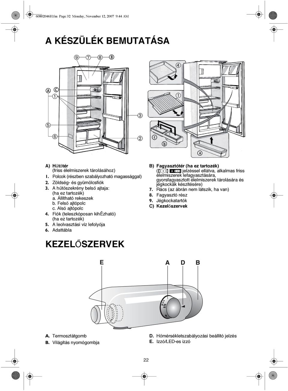 A leolvasztási víz lefolyója 6.